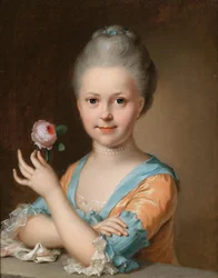 Portrait of a Young Girl with a Rose